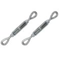 thumbnail image 1 of US Cargo Control 3/4 Inch x 6 Inch Eye and Eye Galvanized Turnbuckle Working Load Limit 5 200 Pounds 2 Pack Uses: Tower Suspension Tensioning, 1 of 4
