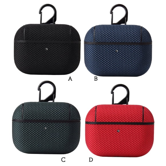 VONKY Étui d'Écouteurs en Nylon Imperméable, Protecteur de Boîtier pour Écouteurs Bluetooth de Remplacement pour Airpods Pro, Rouge