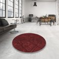 thumbnail image 4 of Ahgly Company Tapis d'Intérieur Rectangulaires Transitionnels Rouges Lavables à la Machine, 6 Pieds x 9 Pieds, 4 of 7