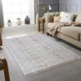 thumbnail image 1 of Casavani Natural Cotton Hand Woven Area Rugs, Blue 4x6 feet, 1 of 6