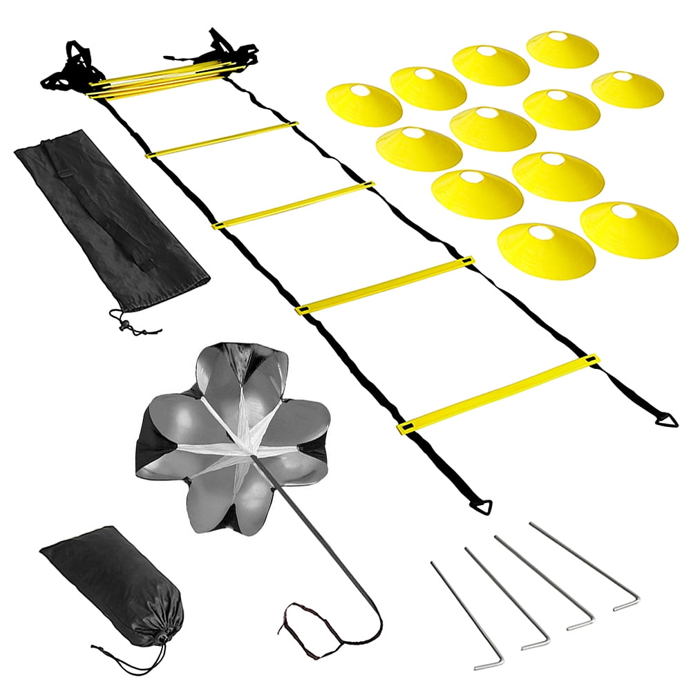 Ladder,Cones And 4 Ladder Ladder With 4 Stakes Equipment Kit Ladder Ladder With With 12 Stakes Equipment Speed 12 Cones And With 12 Cones And 4 Stakes Ladder With With Speed Kit Yaliya Funien Hxber