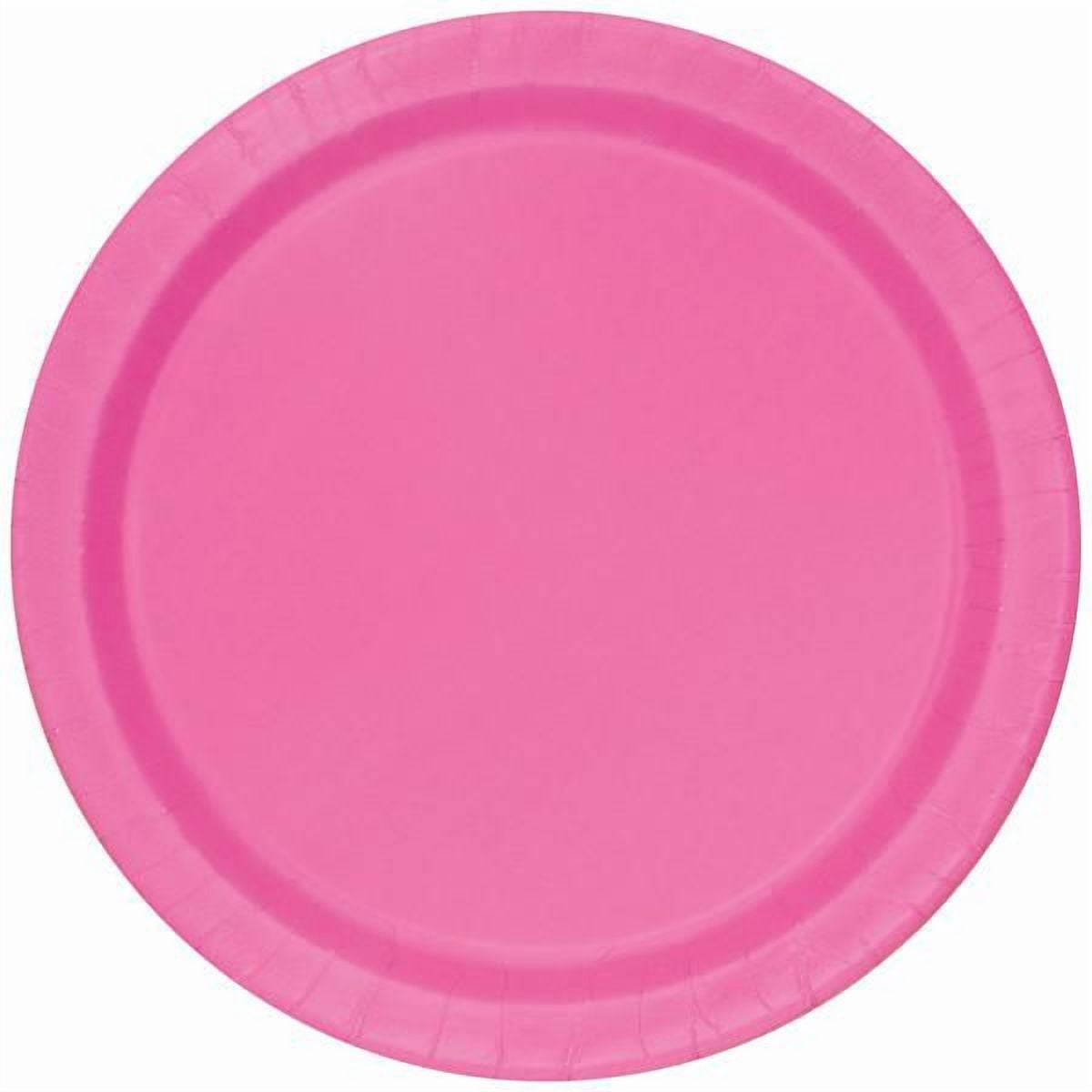 Unique Industries' Pink 7" Round Plates, 24 ct