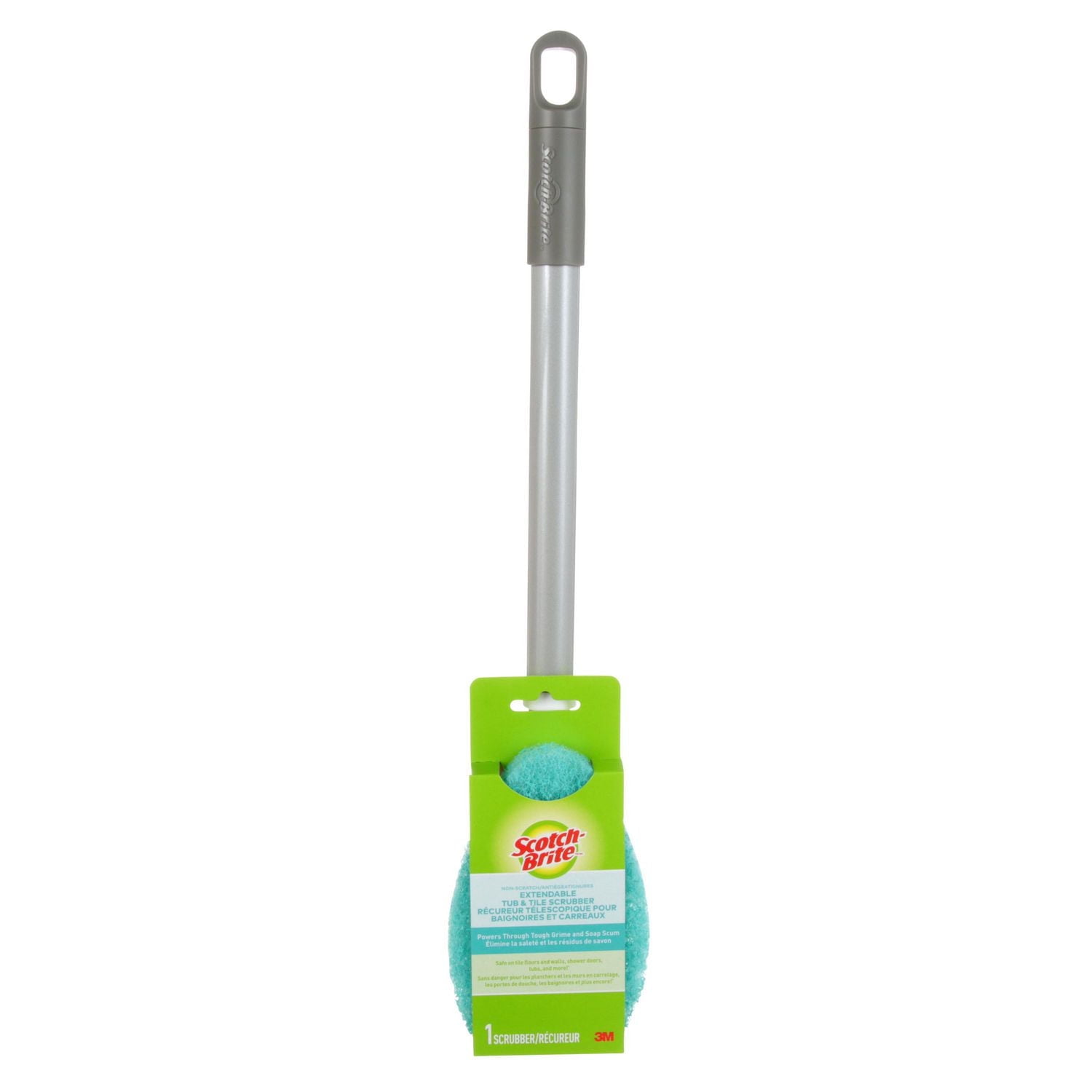 Scotch-Brite® Non-Scratch Extendable Tub and Tile Scrubber, 1/Pack