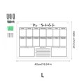 thumbnail image 4 of WHEANG Home Decor Wall Acrylic Weekly Planner Board Clear Dry Erases Calendar Planner Reusable Weekly Daily To Do List Board L Multi-Color, 4 of 8