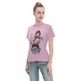 thumbnail image 4 of Women's Basic Short Sleeve T-Shirt Attacking Giant Mikasa Ackerman, 4 of 6