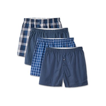 Fruit of the Loom Premium Men's Woven Boxers, 4 Pack, Sizes S-XL