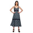 thumbnail image 1 of Moomaya Robe Longue Maxi Imprimée pour Femmes Sans Manches à Col en V Décontractée Évasée Kurta, 1 of 6