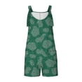 thumbnail image 4 of Penkiiy Combinaison Courte en Denim Sans Manches pour Femme, Vert, 2TG, 4 of 6