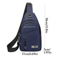thumbnail image 4 of Sling Backpack Crossbody Sling Bags, Mens Crossbody Bags Trendy Crossbody, Leather Small Backpack Mens Travel Bags, Mens Crossbody Shoulder Bag for Men, 4 of 9