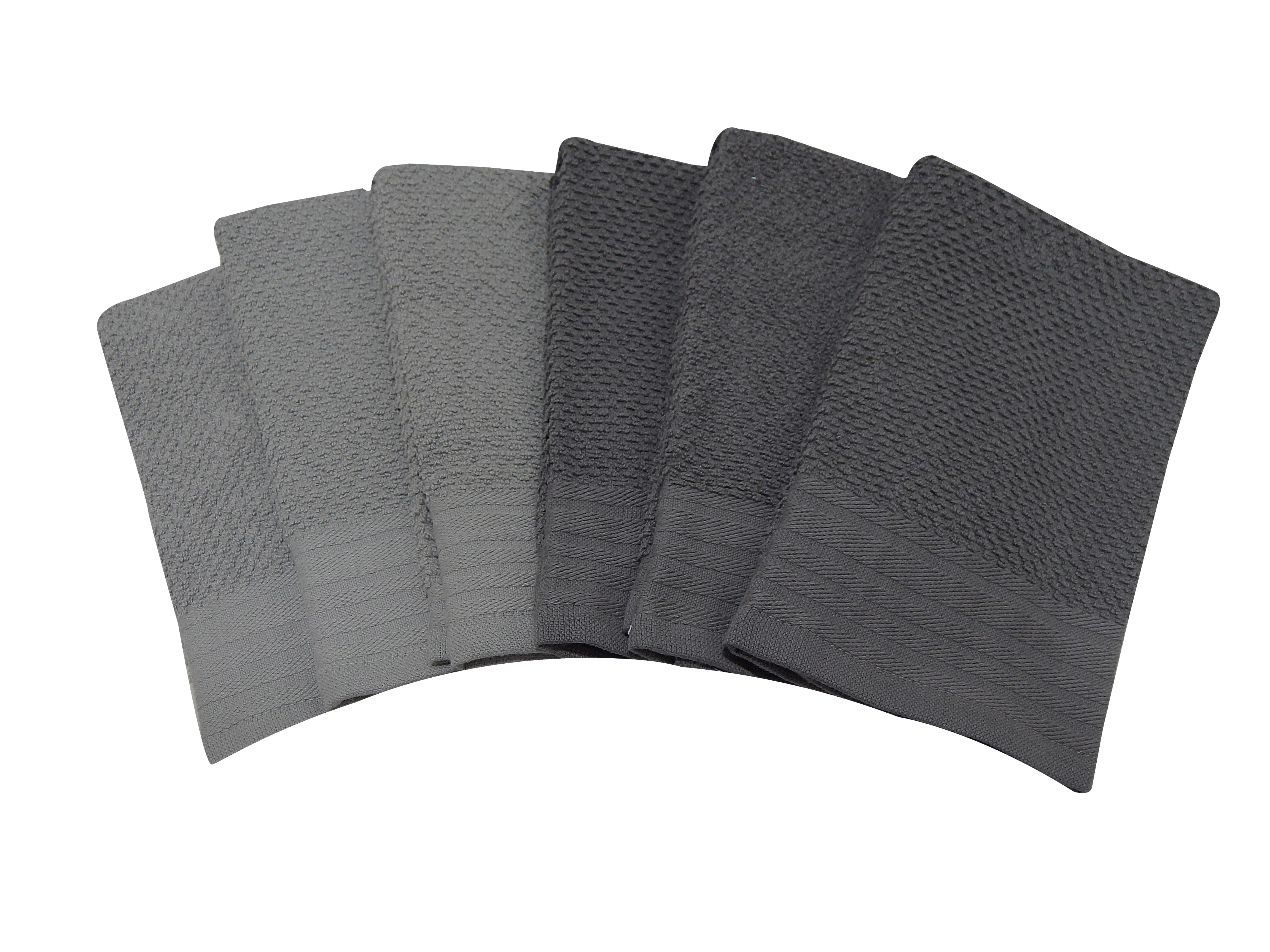 Lot de 6 torchons de cuisine Mainstays (style « bar mop »), 100 % coton