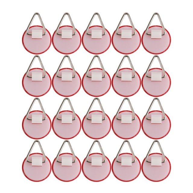 20x Disc Plate Hangers Picture Hanging Self Adhesive Stick on Invisible Hooks