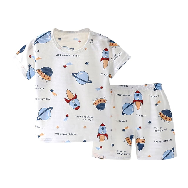 Birdeem Chemises pour Filles Mode Filles Décontracté Manches Courtes Hauts Col Rond Bouton Imprimé Shorts