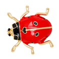 thumbnail image 1 of Yinanstore 2 Pieces Unisex Brooch Enamel Glass Jewelry - Red, 1 of 8