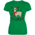 thumbnail image 1 of Christmas Fa La Llama Juniors Soft T Shirt, 1 of 1