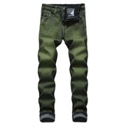 Jeans for Men Jeans for Men's New Fashion Pocket Button Zipper Personalized Denim Trend Jeans Jeans for Men Slim Fit