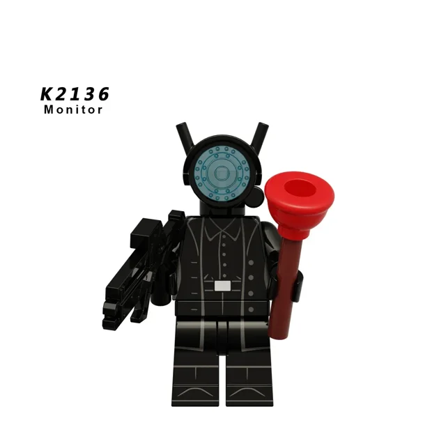 Urban Monster Character Building Blocks Set, Titan Cameraman, Speakerman & Creative Action Figure Model, DIY Assembled Bricks Toy, Collectible Birthday Gift for Kids