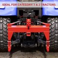 thumbnail image 4 of 3 Point Quick Hitch Adapter, Heavy Duty Q235 Steel Tractor Hitch with 2" Receiver, 3000 lbs Capacity, 4 of 6