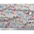 thumbnail image 2 of Soimoi Polyester Crepe Fabric Paper Boat Art & Craft Decor Fabric Printed Yard 52 Inch Wide, 2 of 3
