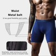 thumbnail image 3 of Compression Shorts Men Gym Shorts Compression Underwear Shorts Running Short Sport Training Quick-Drying Bottoms Gray XXL, 3 of 6