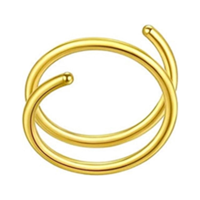 1PC Nose Hoop Ring For Piercing Nose Hoop Nose Ring Hoop For Women Spiral Nose Hoop For Girls Nostril Piercing Jewelry Nose Studs Straight Nose Clips Jewelry Nose Rings Small Hoop Nose Ring Studs