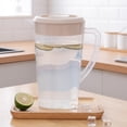 thumbnail image 1 of Clear Plastic Pitcher With Lid Clear Water Pitcher For Cold Drinks Iced Tea Pitcher For Lemonade Iced Tea Milk Beverages, 1 of 9