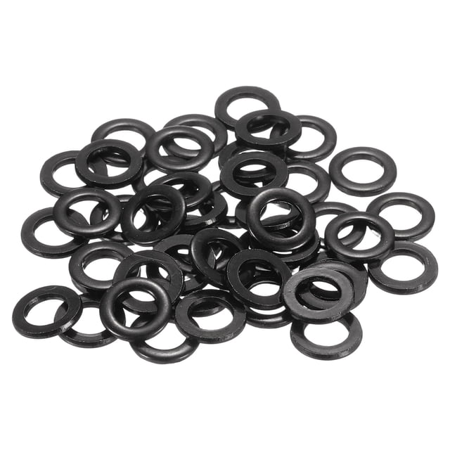 100 Pcs Rondelles Plates en Acier Inoxydable M6, Rondelles Plates en Métal de 11mm de Diamètre pour Vis et Boulons, Finition Noire