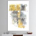 thumbnail image 3 of Designart Entrée et sortie de la circulation II Jaune Gris Art mural sur toile, 3 of 3