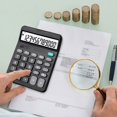 thumbnail image 5 of HHBEAUTY Premium Commercial 12-Digit Large Desktop Calculator, Voice Calculator, Battery and Solar Powered, Perfect for Home/Office Accounting Finance Use, 5 of 5