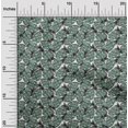 thumbnail image 2 of oneOone Viscose Chiffon Green Fabric Tropical Texuredd Leaf Sewing Material Print Fabric by The Yard 42 Inch Wide, 2 of 4