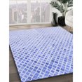 thumbnail image 3 of Ahgly Company Machine Washable Indoor Round Transitional Lavender Blue Area Rugs, 6' Round, 3 of 7