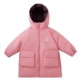 thumbnail image 2 of YUNAFFT Kids Unisex Jacket Reversible Waterproof Windproof Insulated Overcoat with Hood for Winter, 2 of 3