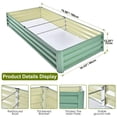 thumbnail image 3 of Easy DIY 6x3x1ft Raised Garden Bed Kit, Galvanized Steel Planter Box, Open-Bottom Design with Ground Stakes, Rust-Resistant and Easy Assembly, 3 of 10