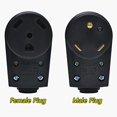 thumbnail image 2 of Wadoy 30 Amp RV Plug Male and Female Plug Set Upgraded with Handle Receptacle Plug Electrical Plug Adapter 55245, 2 of 6