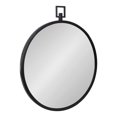 thumbnail image 1 of Kate and Laurel Tabb Miroir Rond Encadré, Noir 24x28, 1 of 8