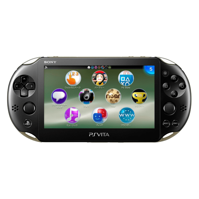 Sony - PS Vita 2000 PlayStation Handheld Viedo Game Console - Khaki (Refurbished)