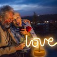 thumbnail image 1 of Multicolor Valentine's Day LED Shape Light USB/Battery Powered Decorative Lamp, Heart Themed Neon Sign for Room & Party Decorations, 1 of 6