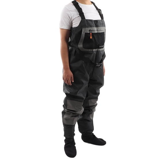 Bootfoot Chest Wader, Seam Double Sealing Hip Wader Leakage Proof for Water Works S,M,L,XL