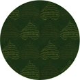 thumbnail image 1 of Ahgly Company Machine Washable Indoor Round Transitional Deep Emerald Green Area Rugs, 7' Round, 1 of 7