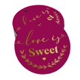 thumbnail image 1 of Inkdotpot Pack Of 100 Love Is Sweet Wedding Favor Paper Tags Craft Real Gold Foil Hang Tags, 1 of 6