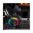 thumbnail image 5 of M12 Noise Reduction RGB Lighting 7.1 USB Wired Headphone Gaming Headset with Microphone for Desktop Computer Laptop - Pink, 5 of 5