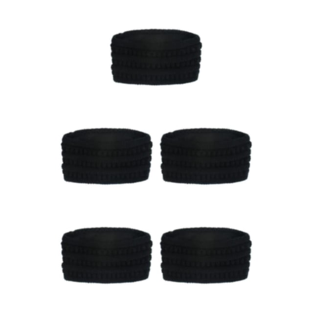 Maytalsory Multifunctional And Elegant Knitted Headbands For Women Stay Warm In Cold Weather Wide Application black 5Set