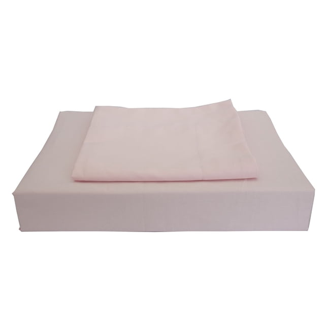 Maholi Maxwell Ensemble de Draps Rose Pâle, Comprenant un Drap-Housse et un Drap Plat Plié en Tissu 100 % Coton Égyptien Peigné avec des Propriétés de Respirabilité et d'Évacuation de l'Humidité, Convient pour Améliorer le Confort dans les Ensembles de Literie.