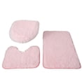 thumbnail image 3 of Dvkptbk 3 Bathroom Rugs, -Slip Chenille Bath Rug, Super Absorbent Luxury Bath Mats Set, Plush Carpet for Tub, Shower, Bath Room,Machine Washable(Khaki,Red,Pink,Wine), 3 of 9