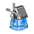 thumbnail image 1 of simhoa Car Air Freshener House with Windmill Ornament Smooth Surfaces Solar Powered Blue, 1 of 8