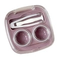 thumbnail image 1 of Étui de Rangement Compact Portable Violet pour Lentilles de Contact avec Support d'Accessoires Intégré pour Usage Quotidien et Organisation de Voyage, 1 of 7