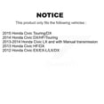 thumbnail image 2 of CMX Front Ceramic Disc Brake Pads CMX-D1578 for Car Honda Civic, 2 of 9