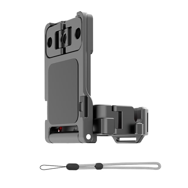 Enhanced Stability Bracket for DJI OSMO POCKET 3 Features a 1/4 Threaded Handle for Continuous Connectivity
