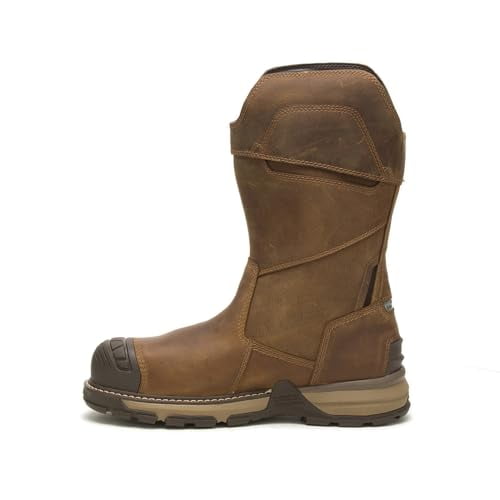 CAT Footwear Mens Excavator Superlite Pullon Waterproof Composite Toe CSA Safety Boot, Pyramid, 9 W US