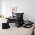 thumbnail image 4 of 3D Tornado Comforter Set 7-Piece Horror Disaster Pattern Bedding Set Full Size, Tornado Storm Lightning Comforter + Flat Sheet + Fitted Sheet + 2 Pillowcases + 2 Throw Pillow Covers, 4 of 5