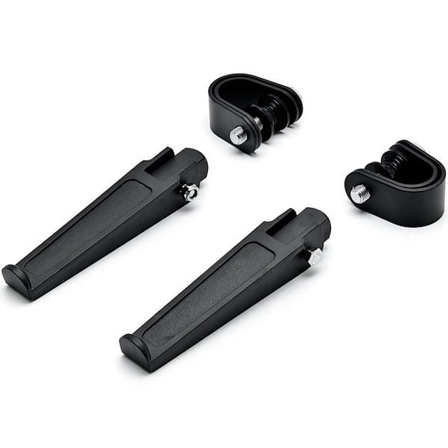 Krator Noir Anti-Vibration Pied de Protection du Moteur + Pinces Compatibles avec Suzuki GSXR GSX-R Gixxer 600
